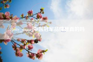 微山中国冠军品牌是真的吗