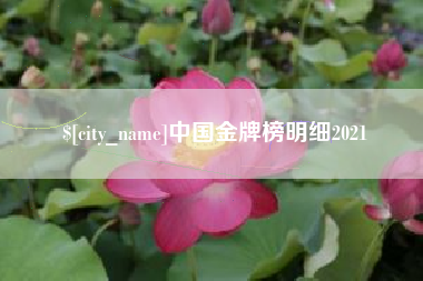 微山中国金牌榜明细2021