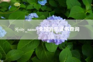 微山全国消防证书查询
