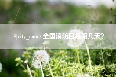 微山全国消防日是第几天？