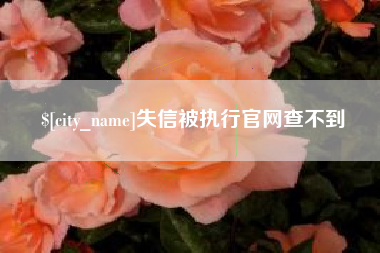 微山失信被执行官网查不到