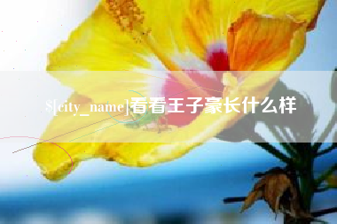 微山看看王子豪长什么样