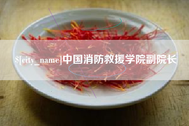 微山中国消防救援学院副院长