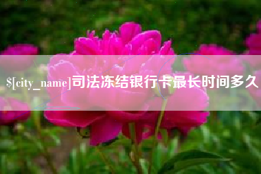 微山司法冻结银行卡最长时间多久