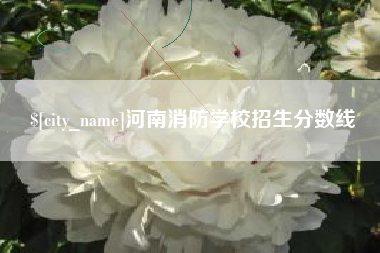 微山河南消防学校招生分数线