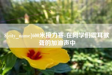微山600米接力赛-在同学们震耳欲聋的加油声中