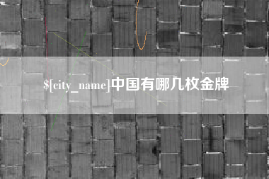 微山中国有哪几枚金牌