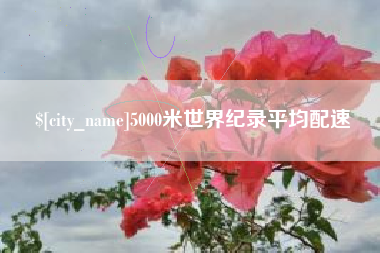 微山5000米世界纪录平均配速