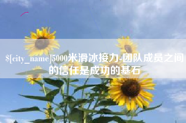 微山5000米滑冰接力-团队成员之间的信任是成功的基石