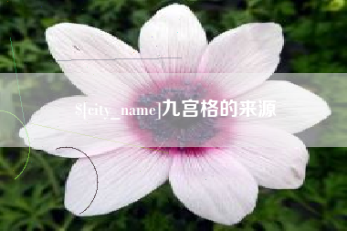 微山九宫格的来源