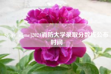 微山2024消防大学录取分数线公布时间