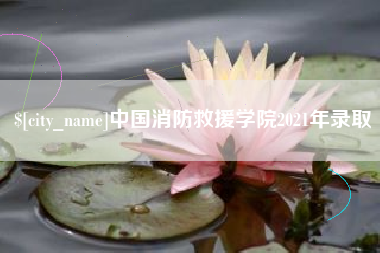 微山中国消防救援学院2021年录取
