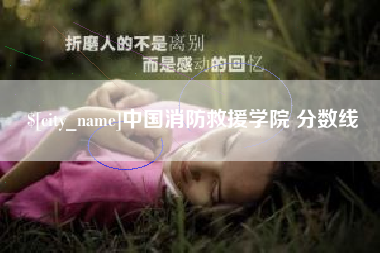 微山中国消防救援学院 分数线