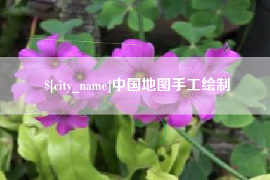 微山中国地图手工绘制