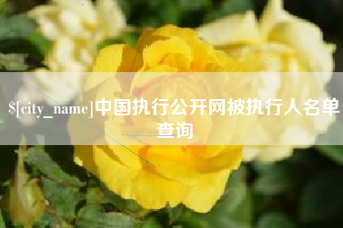 微山中国执行公开网被执行人名单查询