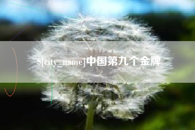 微山中国第九个金牌
