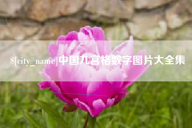 微山中国九宫格数字图片大全集