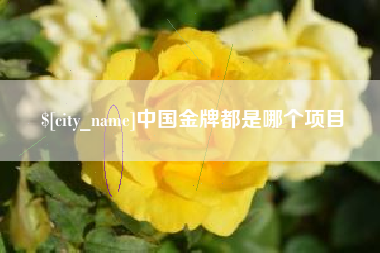 微山中国金牌都是哪个项目