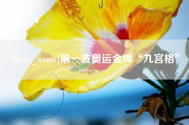 微山第一波奥运金牌“九宫格”