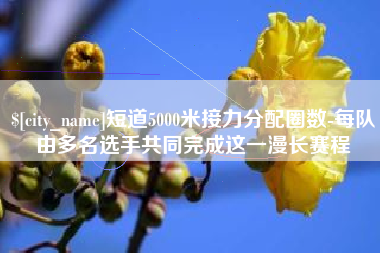 微山短道5000米接力分配圈数-每队由多名选手共同完成这一漫长赛程