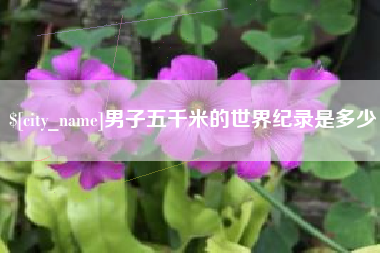 微山男子五千米的世界纪录是多少