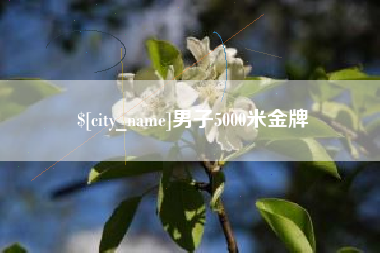 微山男子5000米金牌