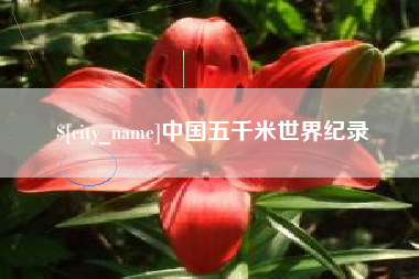 微山中国五千米世界纪录