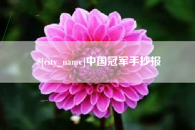 微山中国冠军手抄报