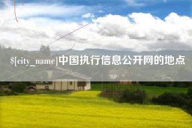 微山中国执行信息公开网的地点
