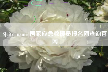微山国家应急救援员报名网查询官网