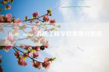 微山消防工程学校录取分数线