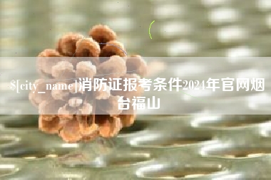 微山消防证报考条件2024年官网烟台福山